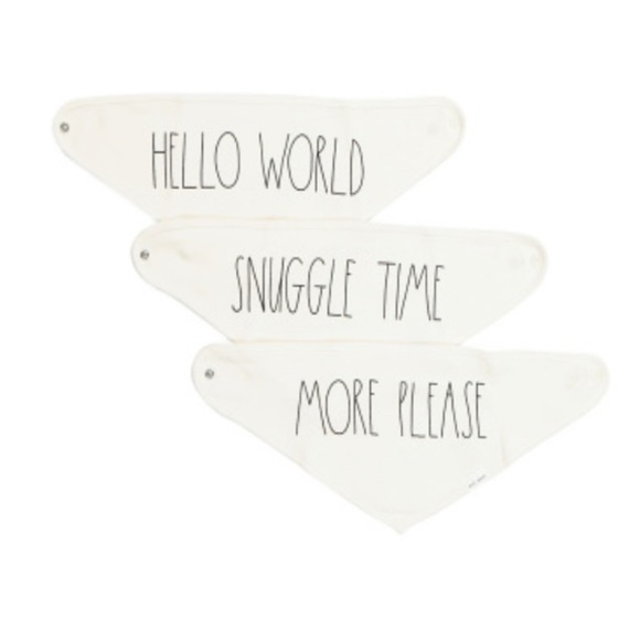 Rae Dunn set of 3 bandana bibs - Picture 1 of 4